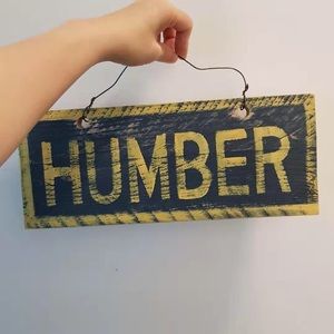 Brandy Melville wooden sign Humber